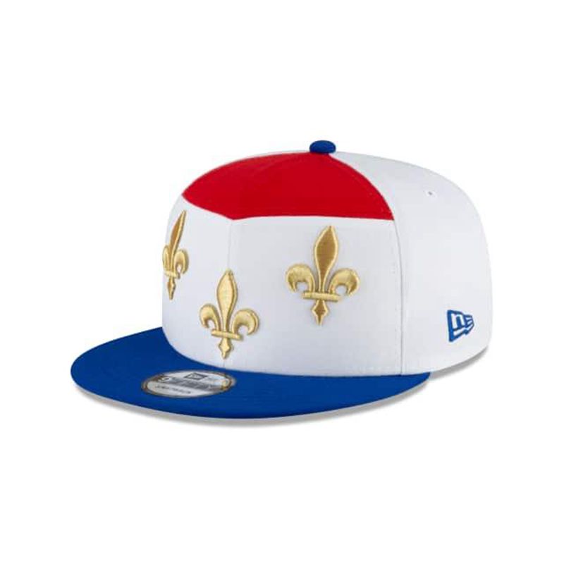 NBA New Orleans Pelicans City Edition 9Fifty Snapback (WJC1291) - White New Era Caps